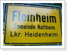 Ortsschild von Fleinheim